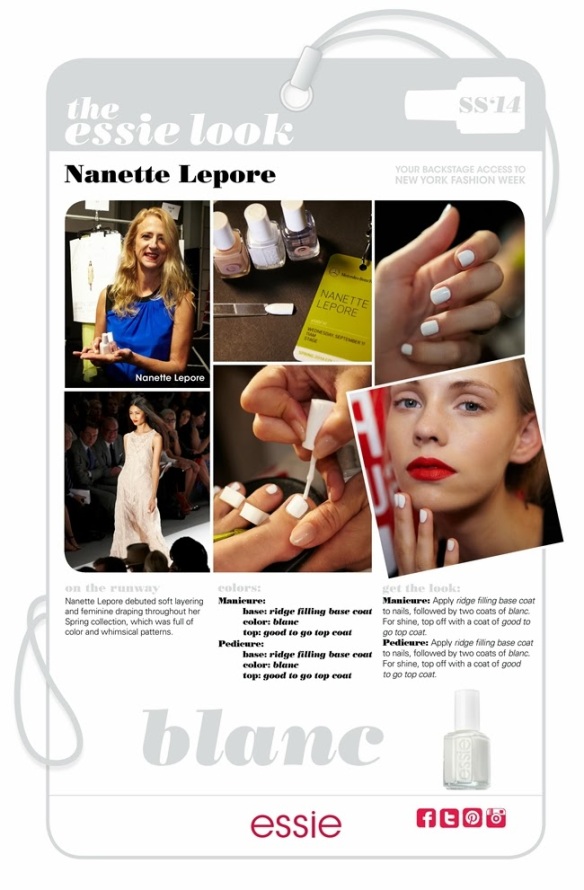 My Essie Look SS2014 NYFW Nanette Lepore
