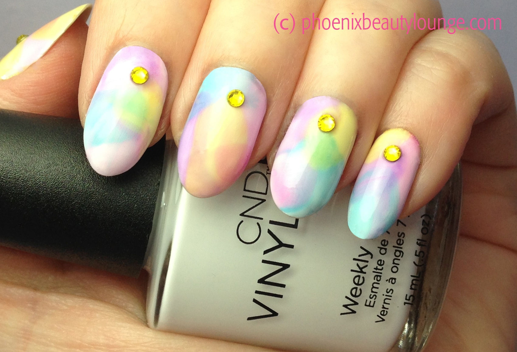 10. Watercolor Nail Art Inspired by Rapunzel's Paintings - wide 4